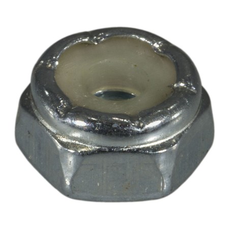 Midwest Fastener Nylon Insert Lock Nut, #6-32, Steel, Grade 2, Zinc Plated, 100 PK 03646